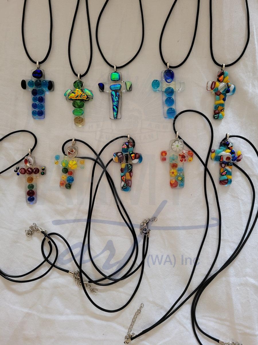 Colourful Cross Pendant 2